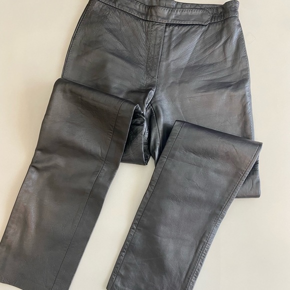90’s Vintage Leather Boot Pants - Picture 2 of 6